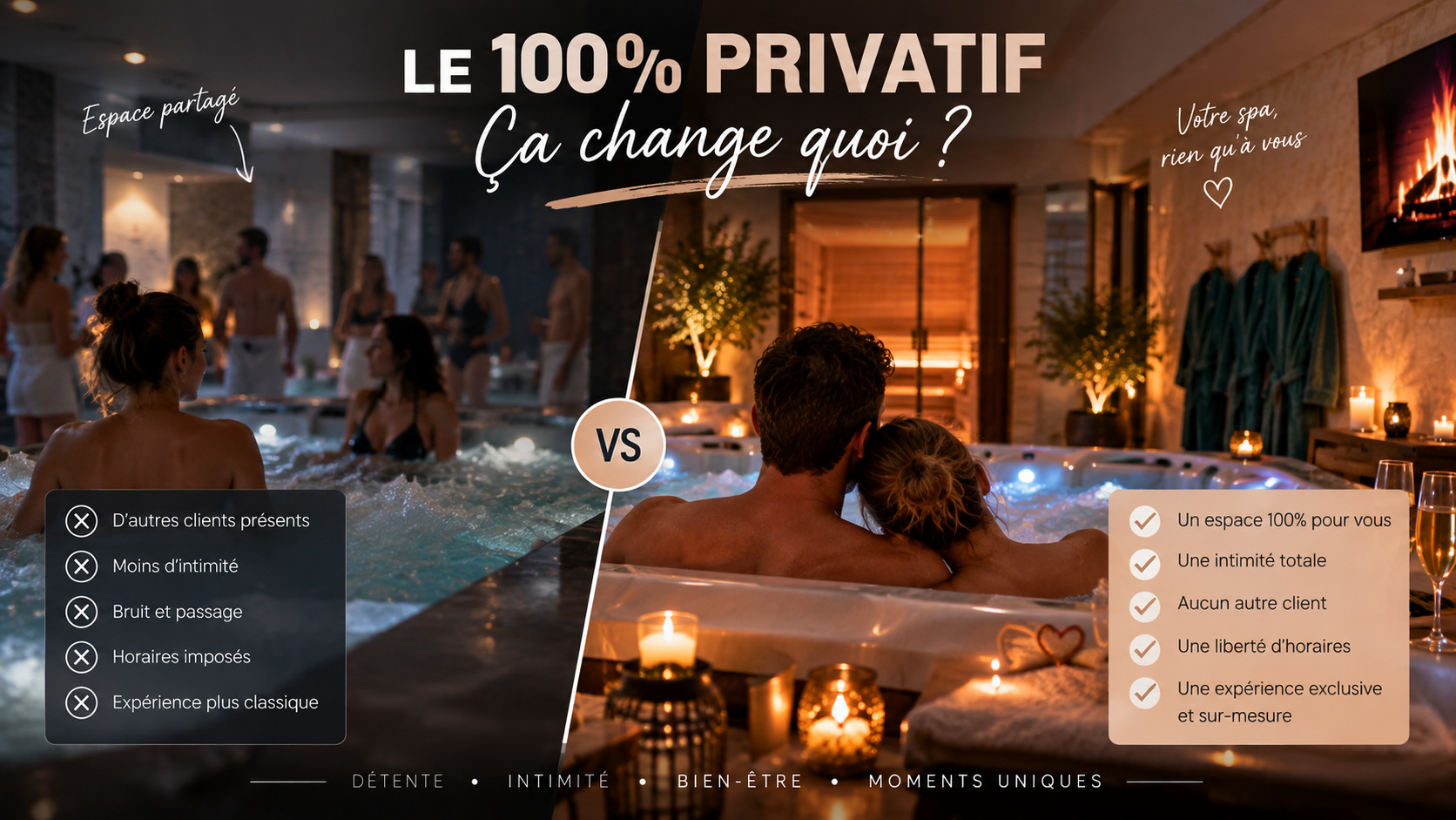 Jacuzzi d'un spa privatif